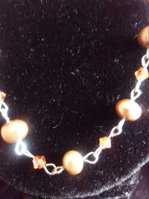Swarovski Crystal and Pearl Necklace