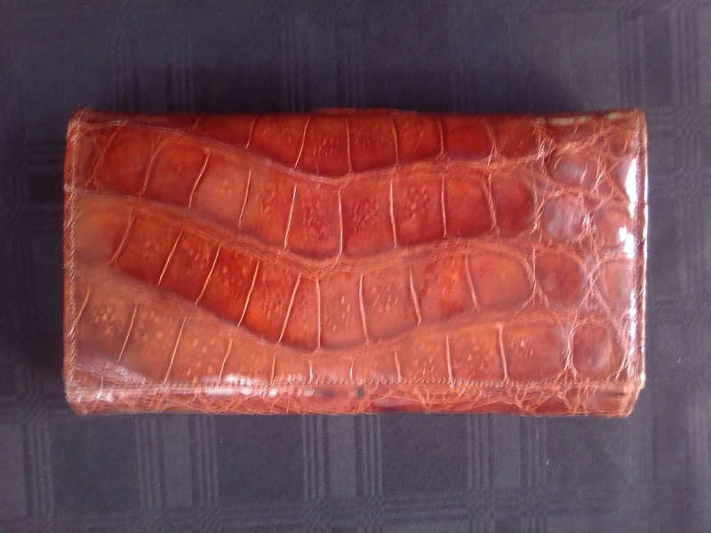 Genuine Leather Purse - Brown