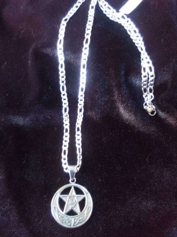 Stainless Steel Pentacle Necklace