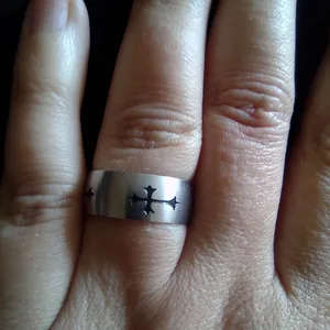 Stainless Steel Gothic Cross Ring