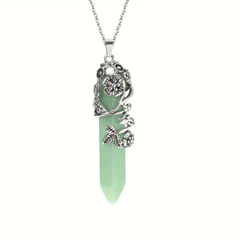 Green Aventurine Pendant Gemstone Necklace