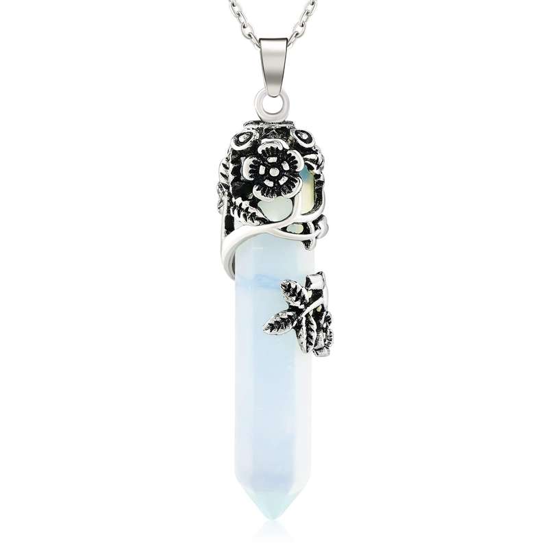 Opalite / Moonstone Pendant Gemstone Necklace