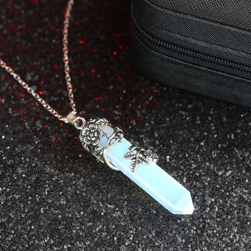 Opalite / Moonstone Pendant Gemstone Necklace