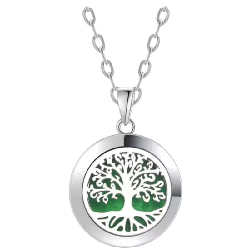 Stainless Steel Tree of Life Oil Diffuser Locket
