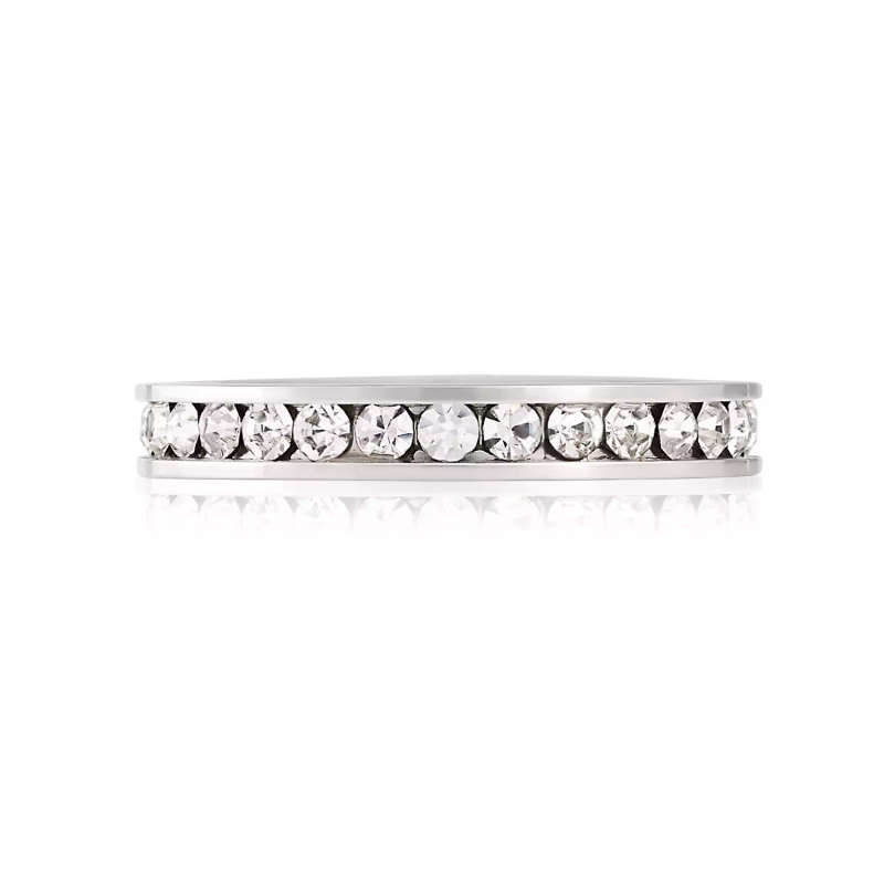 Cubic Zirconia Stainless Steel Ring