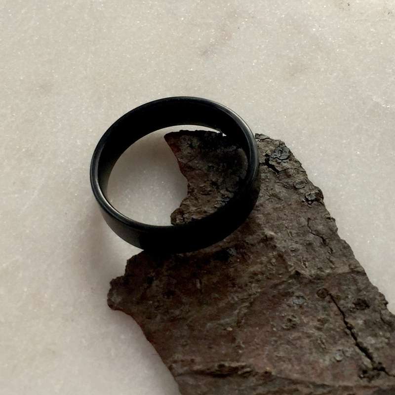 Black Stainless Steel Rings
