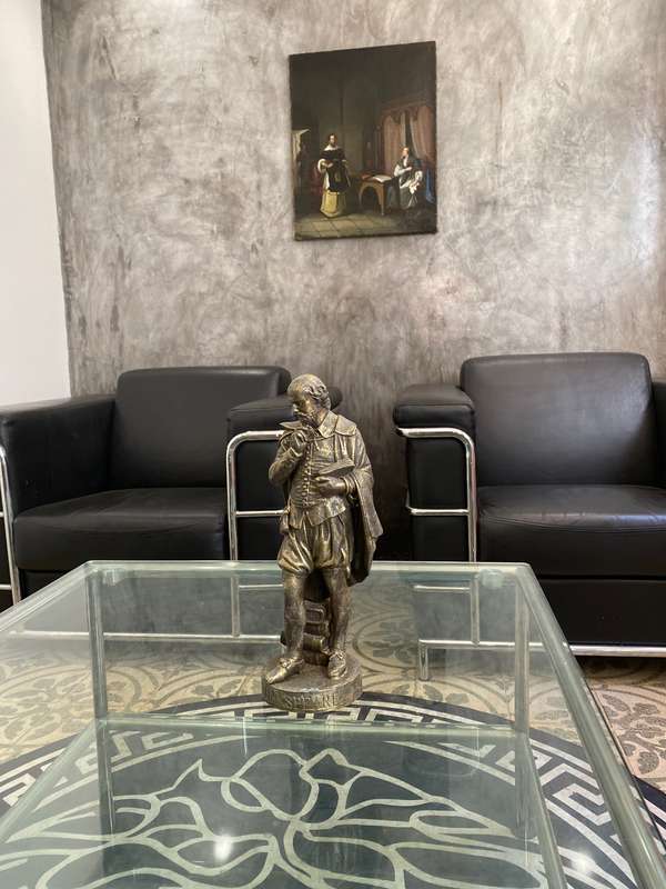 31CM tall spelter Shakespeare sculpture!!!!