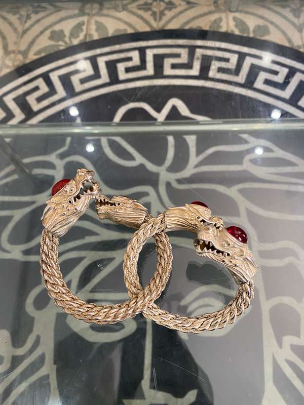 Highly detailed dragon bracelets bid for both adjustable!!!!
