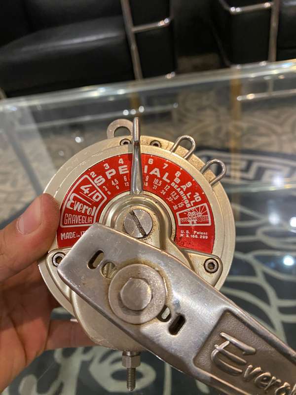 Everol Graveglia 4/0 lever drag reel