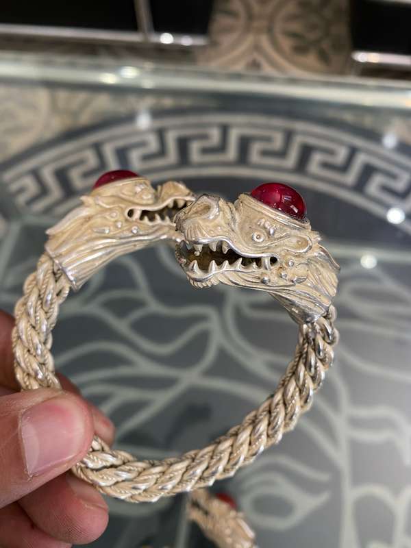 Highly detailed dragon bracelets bid for both adjustable!!!!