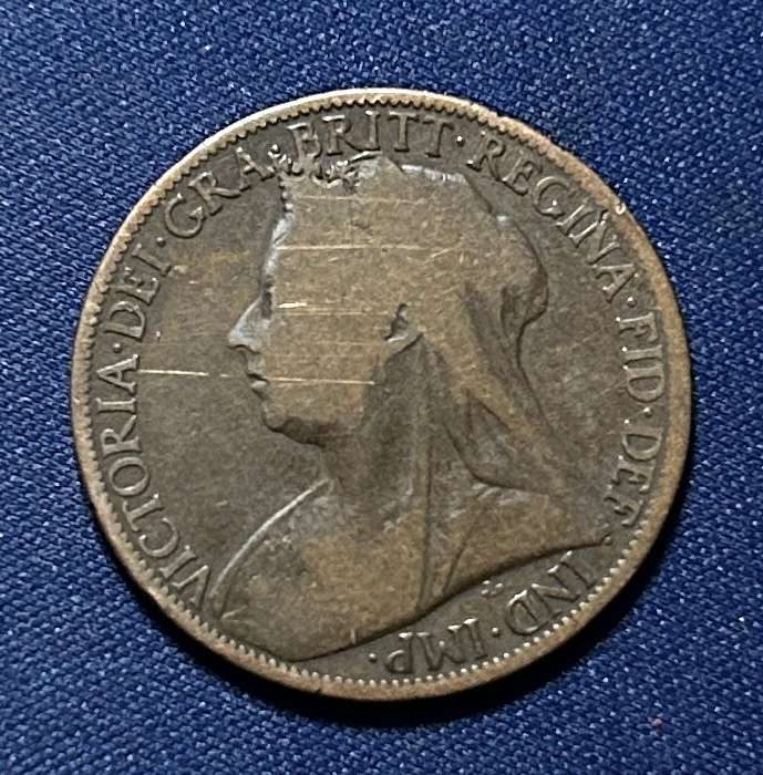 1898 One penny  victoria dei. gra. britt. regina. fid. def. ind. imp