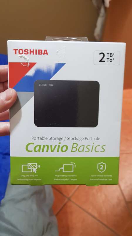 Toshiba 2TB Portable Storage Canvio Basics