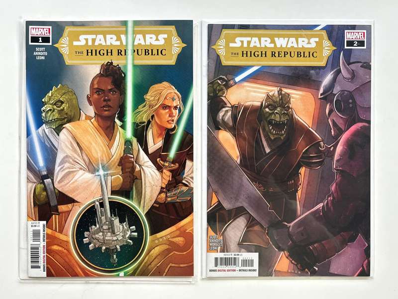 Star Wars High Republic No 1 - 7 Jan- Jul 2021. Lot of 7 all Near Mint