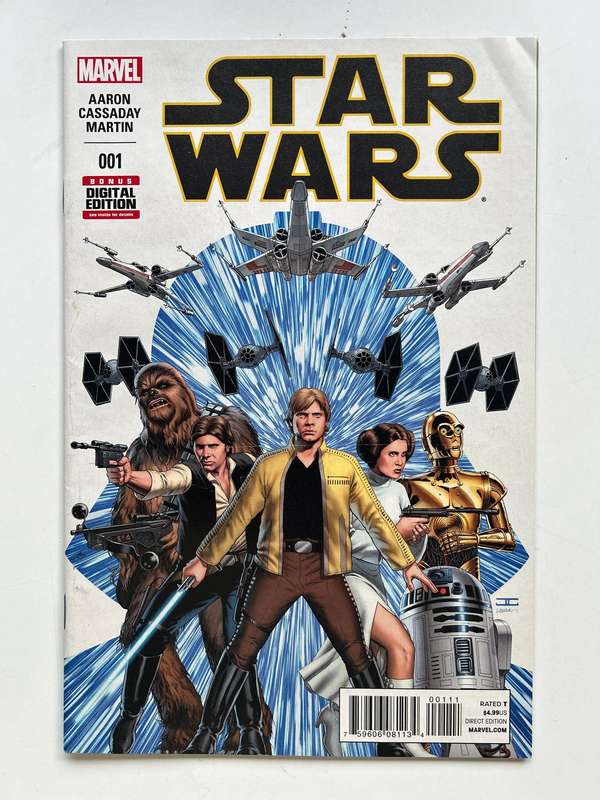 2015 MARVEL  Star Wars Vol 2 series No 1 6th printing with Rare ERROR cover