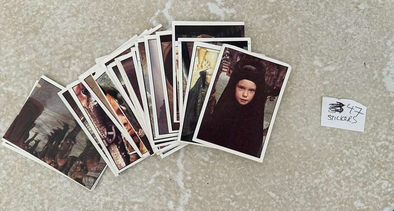 Vintage DUNE 1984 movie stickers lot of 215 by PANINI Italy