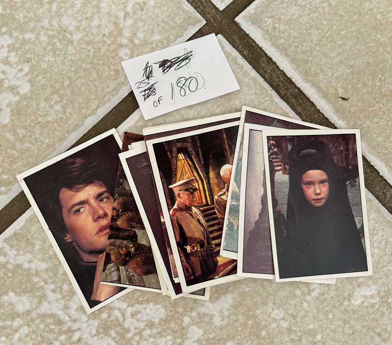Vintage DUNE 1984 movie stickers lot of 215 by PANINI Italy