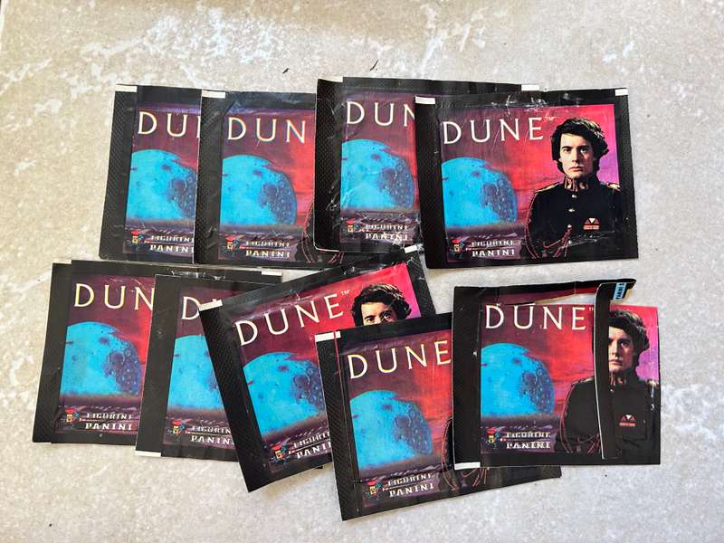 Vintage DUNE 1984 movie stickers lot of 151 of 180 missing only 29 stickers by PANINI Italy