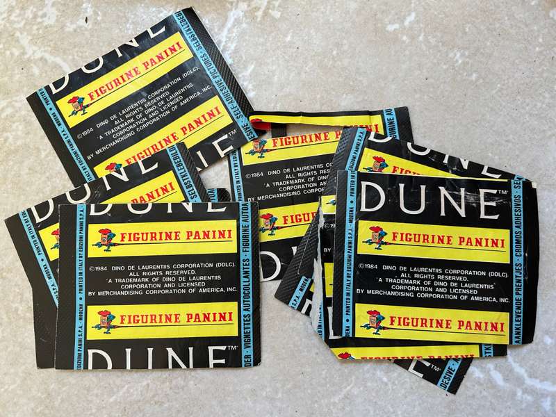 Vintage DUNE 1984 movie stickers lot of 151 of 180 missing only 29 stickers by PANINI Italy
