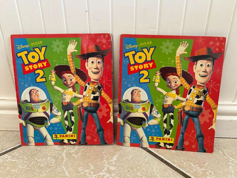 Two x South Africa Pixar Disney TOY STORY 2 empty Albums by PANINI Italy