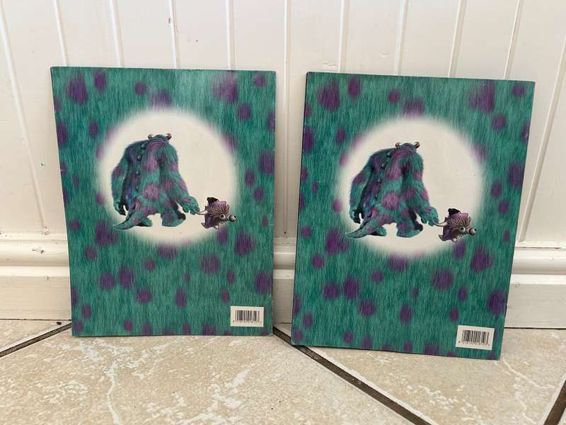 Two x South Africa Pixar Disney MONSTERS INC empty Albums by PANINI Italy