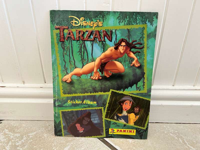 South Africa Walt Disney TARZAN album with 19 stickers by Panini Italy