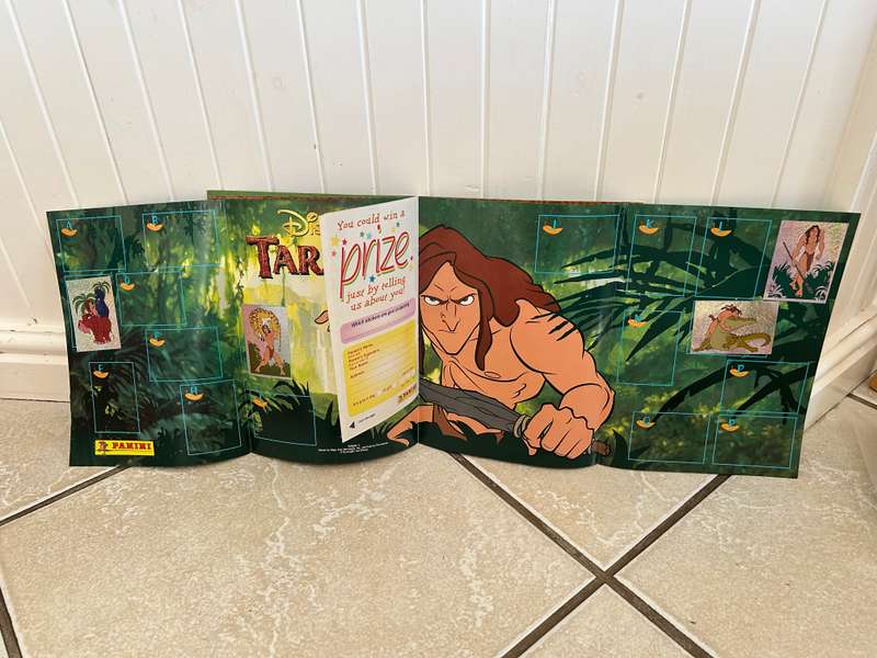 South Africa Walt Disney TARZAN album with 19 stickers by Panini Italy