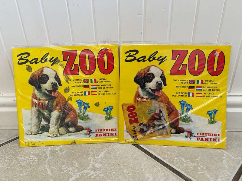 Two x 1976 BABY ZOO albums by Panini Italy