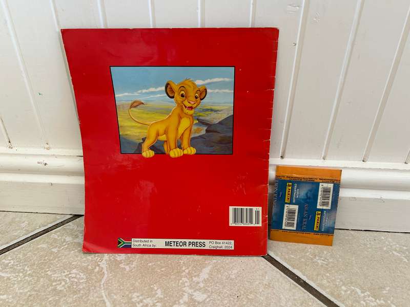 South African print Walt Disney THE LION KING sticker album Panini Italy