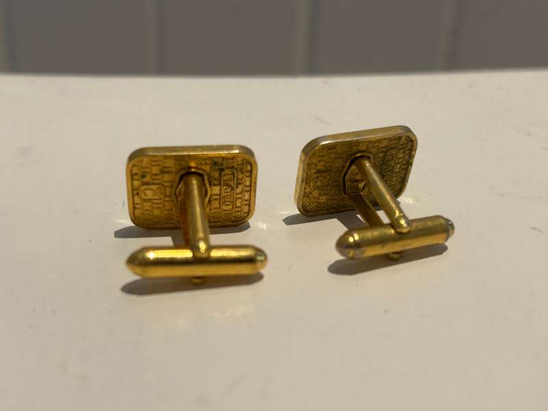 50 YEAR NEDBANK ANNIVERSARY 24 CT gold plated CUFFLINKS