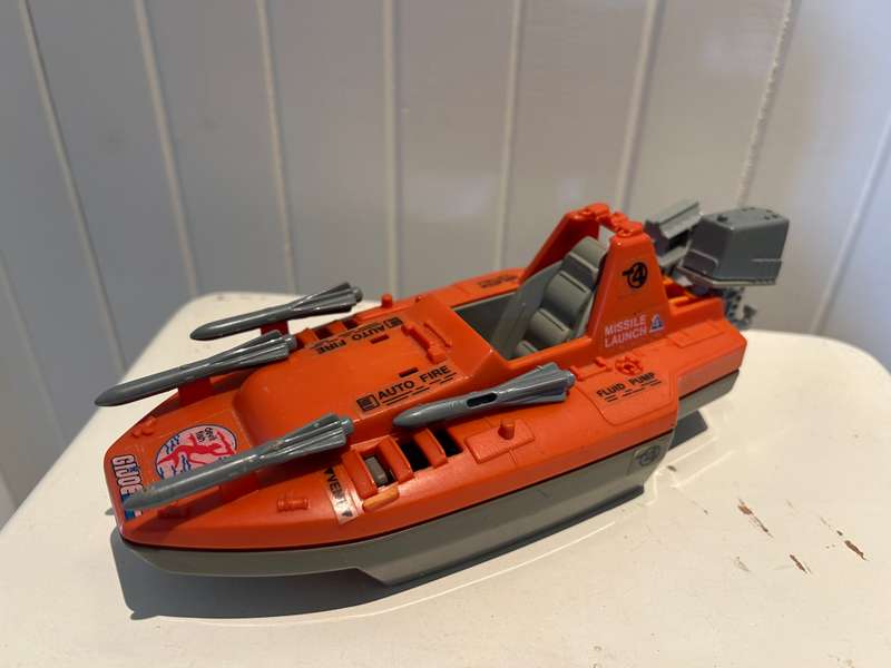 Vintage GI Joe DEVIL FISH action figure scale vehicle from 1986 sixth series by Hasbro Toys