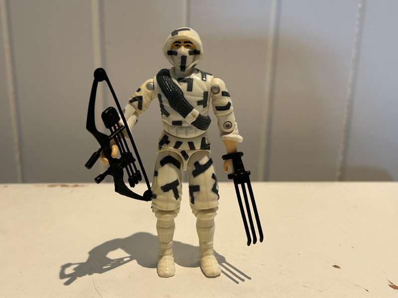 Vintage GI Joe STORM SHADOW version 2 action figure from 1988-89 seventh series by Hasbro Toys