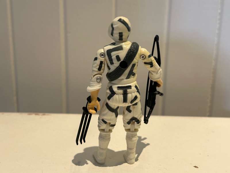 Vintage GI Joe STORM SHADOW version 2 action figure from 1988-89 seventh series by Hasbro Toys