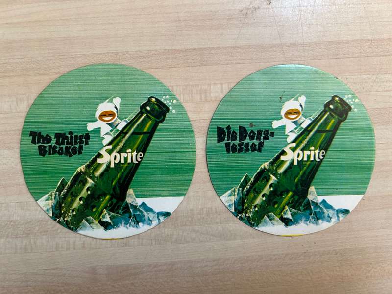 very rare Genuine South African Coca Cola company 1970s SPRITE Promotional Sticker
