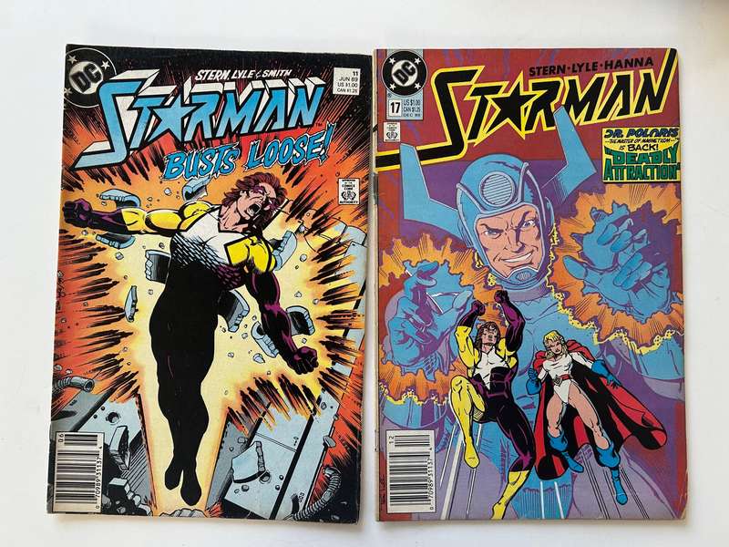 DC Comics STARMAN No: 11, 17, 19, 30 (Jul 1989-Jan 1991)(FN condition)