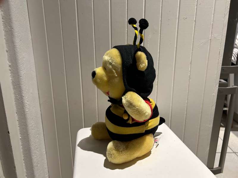 DISNEY WINNIE THE POOH Plush you dressed in his HONEY BEE disguise outfit