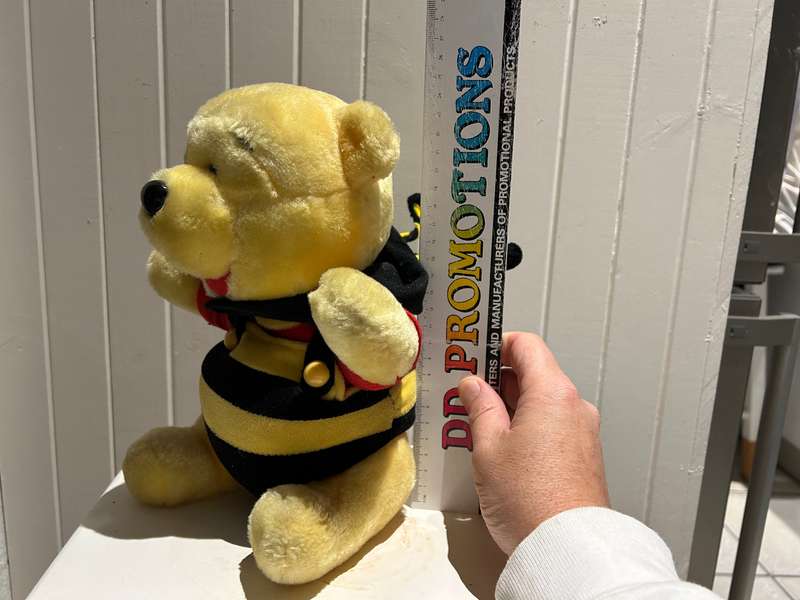 DISNEY WINNIE THE POOH Plush you dressed in his HONEY BEE disguise outfit