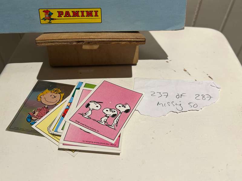 1992 I LOVE SNOOPY sticker album Panini USA