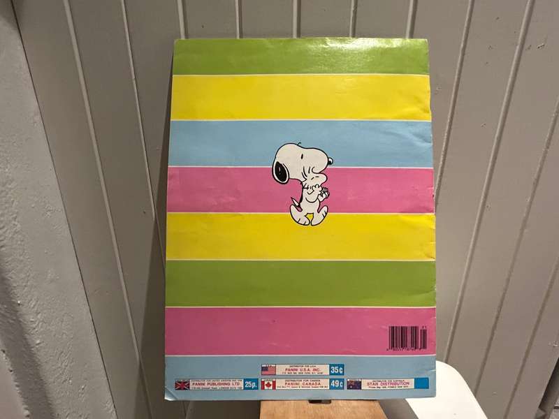 1992 I LOVE SNOOPY sticker album Panini USA