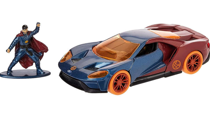 Marvel comics DOCTOR STRANGE figure & Marvel themed FORD GT 1:32 scale by JADA