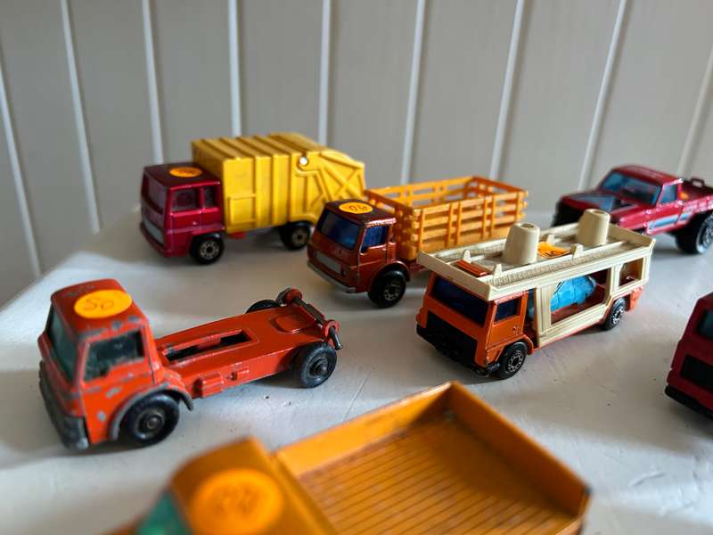 Lot of Vintage 1970s Matchbox LESNEY Superfast diecast cars - 1:64 scale