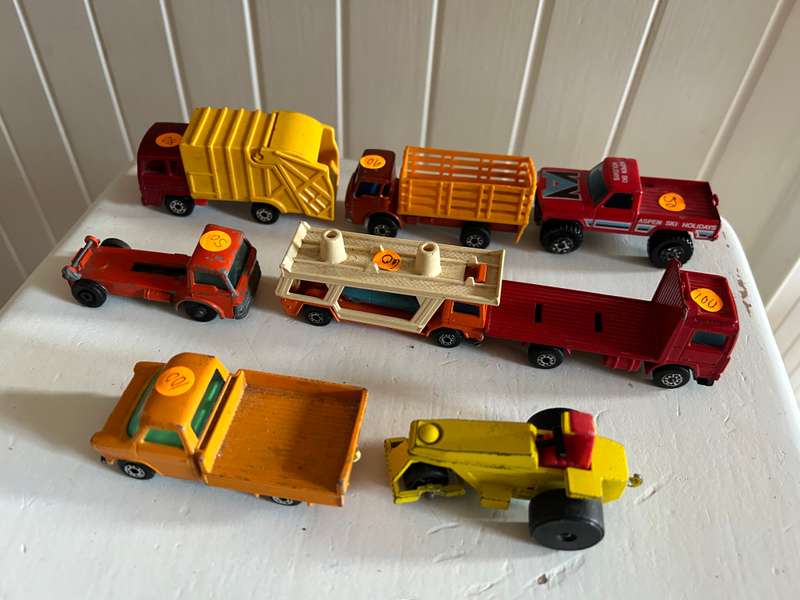 Lot of Vintage 1970s Matchbox LESNEY Superfast diecast cars - 1:64 scale