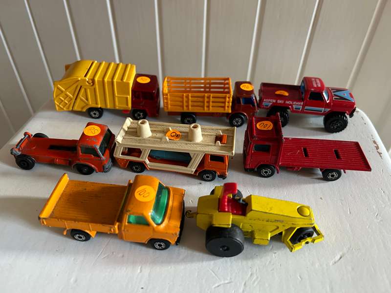 Lot of Vintage 1970s Matchbox LESNEY Superfast diecast cars - 1:64 scale