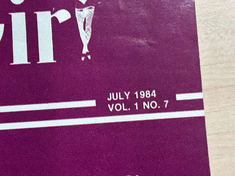 South Africa BUNNY GIRL men's magazine no 7 July 1985 featuring ATEAM Actor Dirk Benedict
