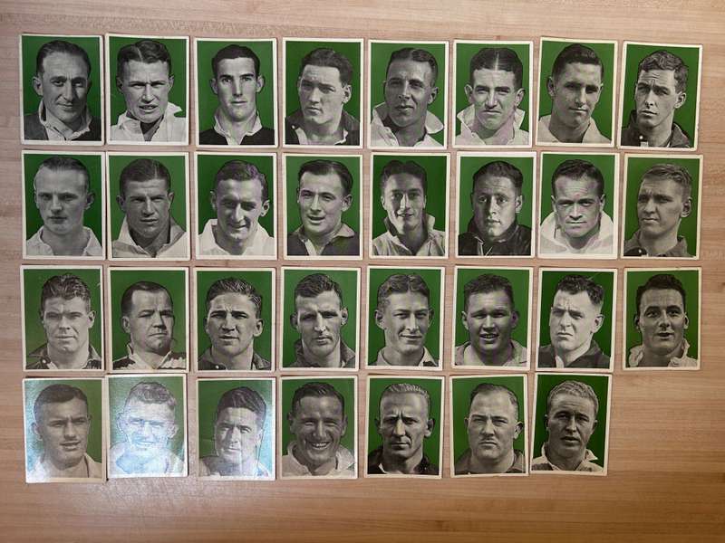 1938 South Africa RUGBY SPRINGBOKS Vs BRITISH LIONS TOUR cigarette complete 62 card set Danie Craven