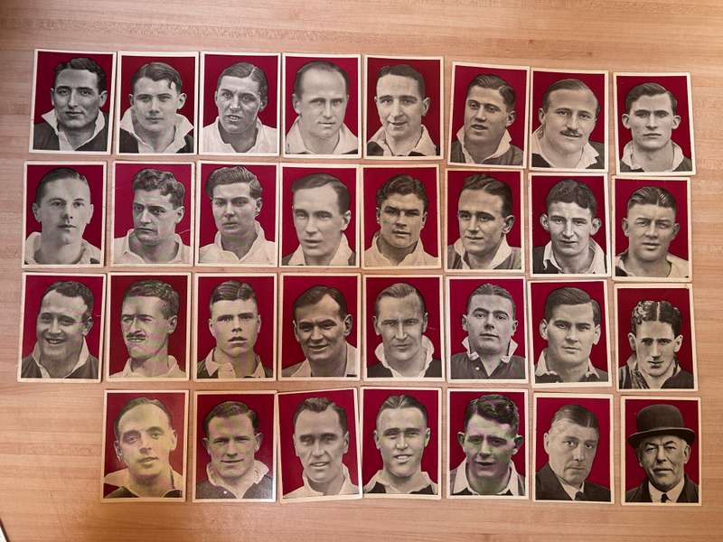 1938 South Africa RUGBY SPRINGBOKS Vs BRITISH LIONS TOUR cigarette complete 62 card set Danie Craven