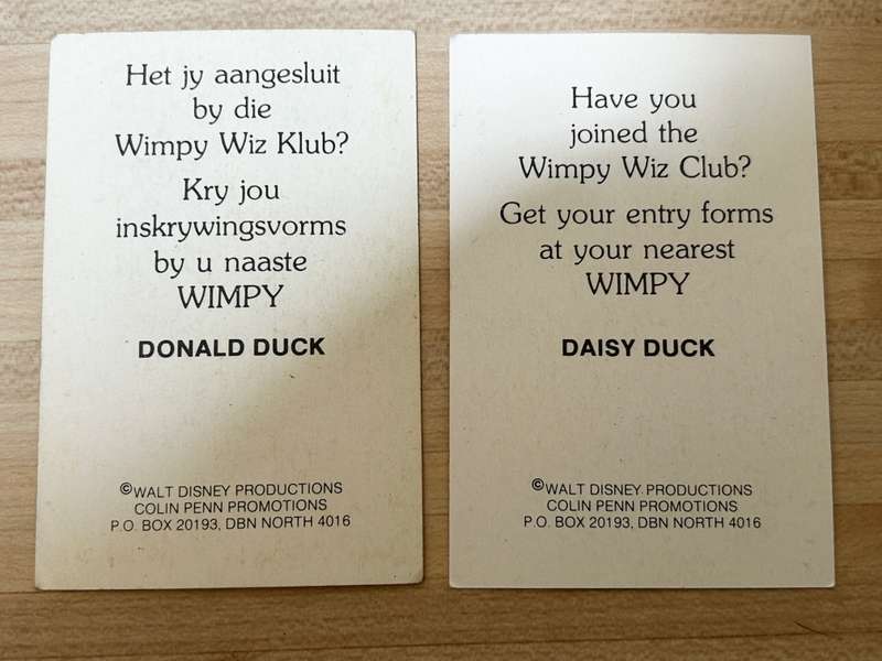 Colin Penn South Africa It`s Disneyi 83 1983 lot of 25 cards
