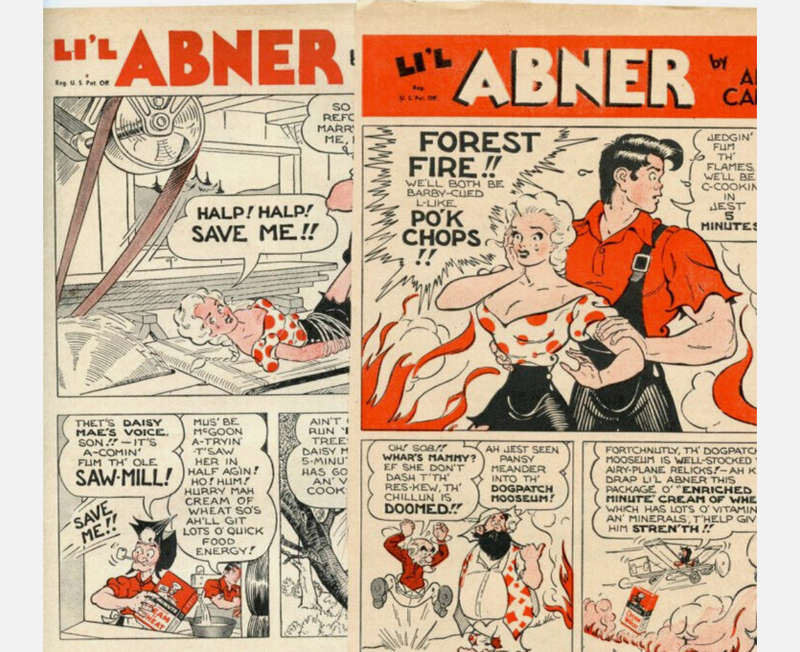 1945 LIL ABNER & HIS DOG BATCH BAND Tinplate windup toy by the Unique Art Manufacturing Company