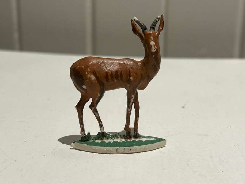 vintage 1960s Genuine South African COKE COCA COLA WILD LIFE series SPRINGBOK SPRINGBUCK figure