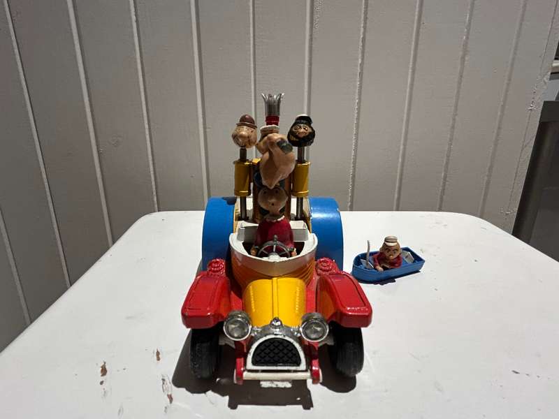 Corgi no 802 1967 POPEYE the sailor man PADDLE WAGON BOAT diecast by Corgi UK 100% original
