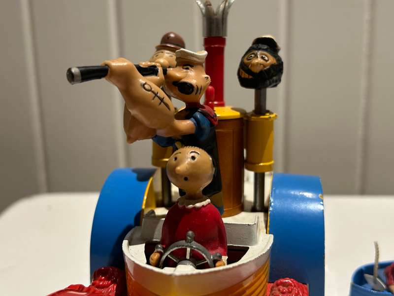 Corgi no 802 1967 POPEYE the sailor man PADDLE WAGON BOAT diecast by Corgi UK 100% original